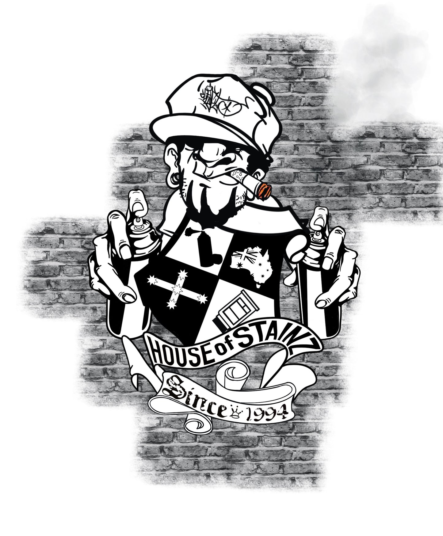 CLEFT - HOS CREST (A2 Print)