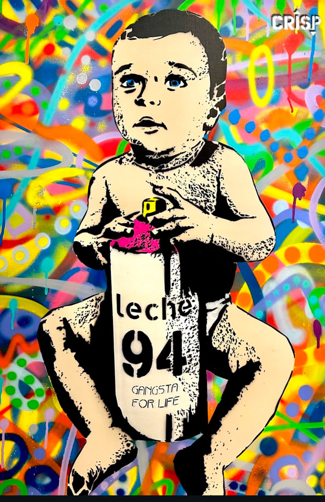 LECHE 94 - AEROSOL ON CANVAS