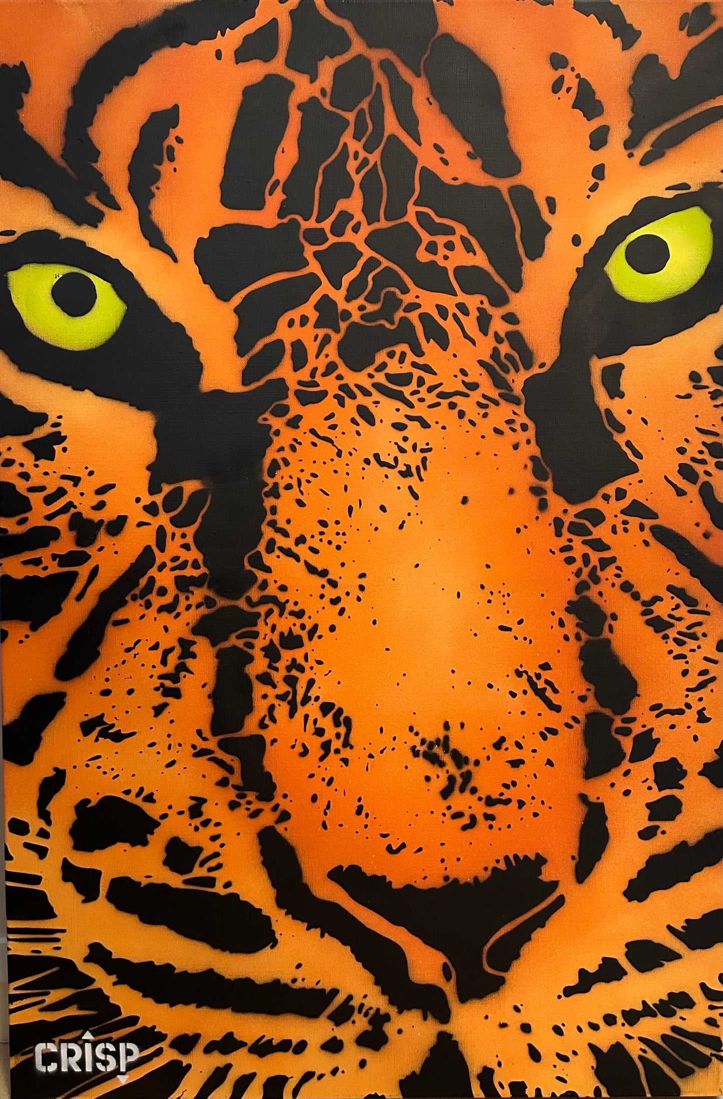 EYE OF THE TIGER - AEROSOL ON CANVAS
