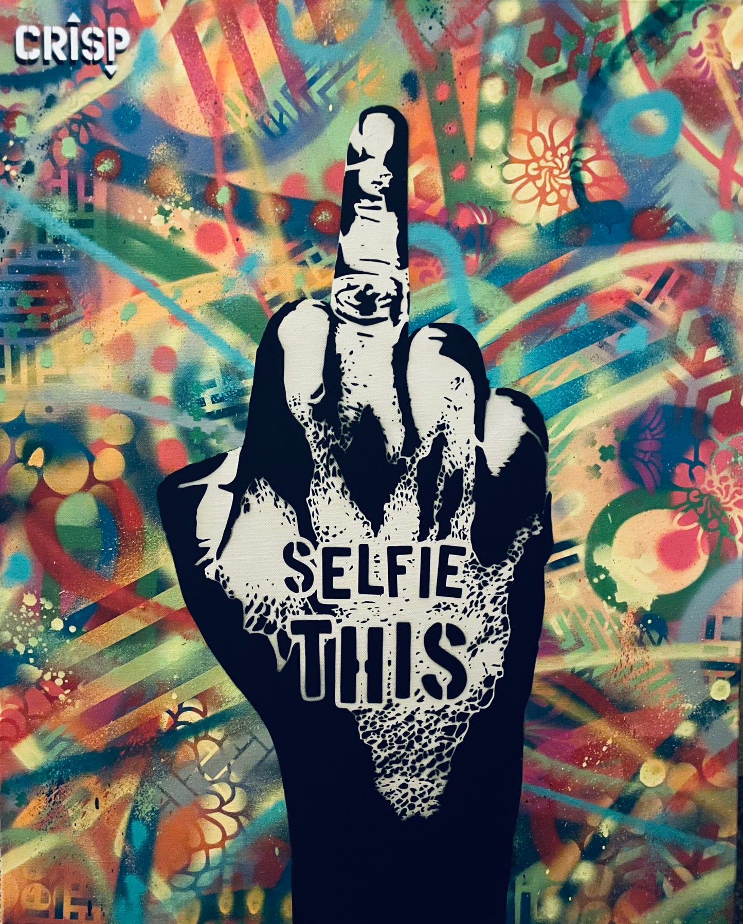 SELFIE THIS - AEROSOL ON CANVAS