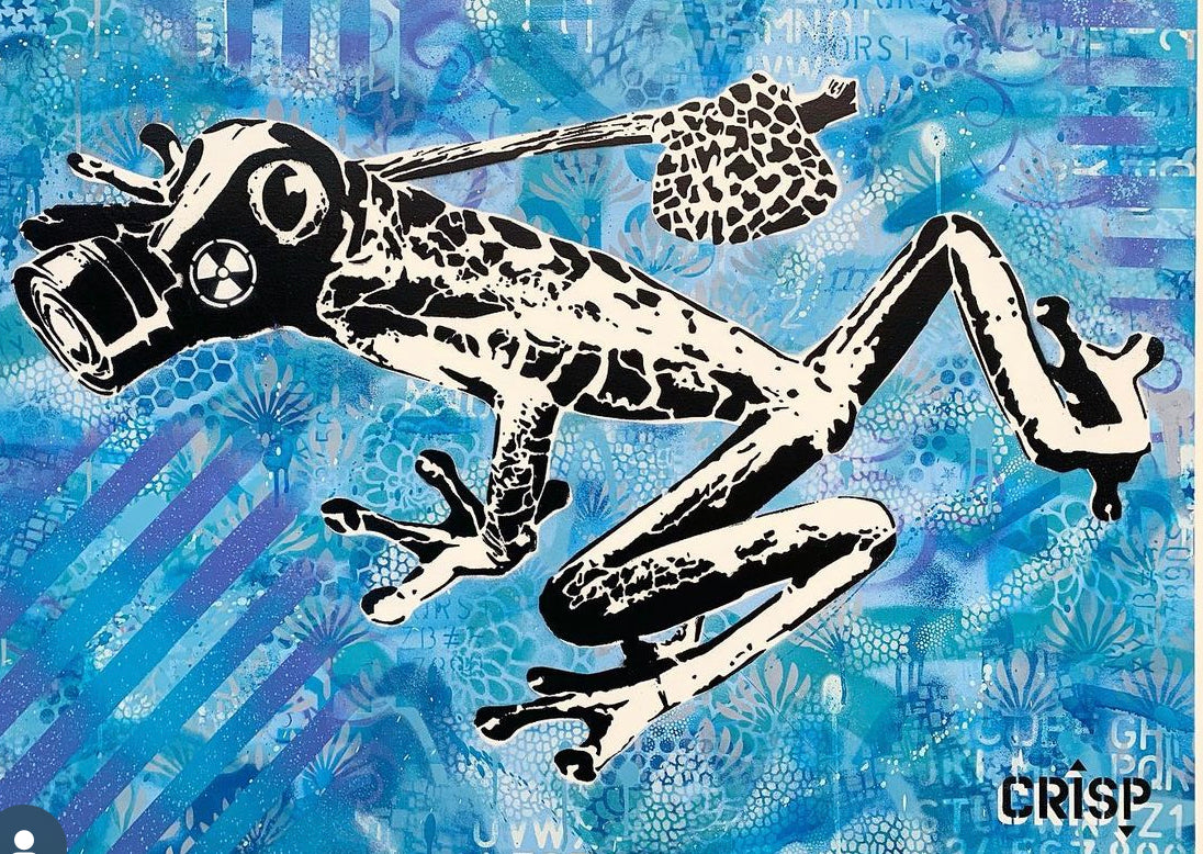 CLIMATE MIGRANT - AEROSOL ON CANVAS